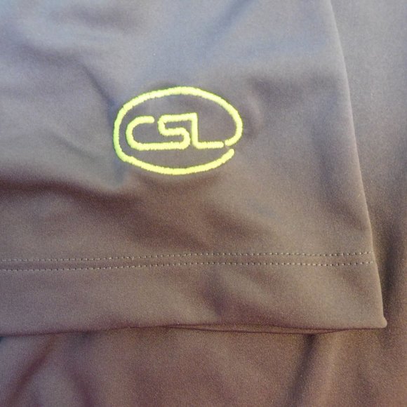 Nike Golf Men's Sz L Dri-fit polo gray/green - Picture 6 of 8